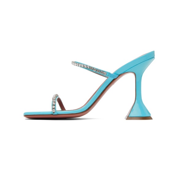 AMINA MUADDI Blue Gilda Sandal NWT - Picture 3 of 9